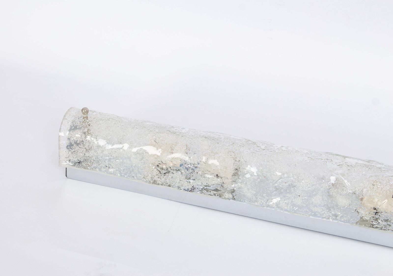 1 Of 4 Extra Large Murano Ice Glass Sconces Modernist Wall Fixtures, Germany photo vinterior