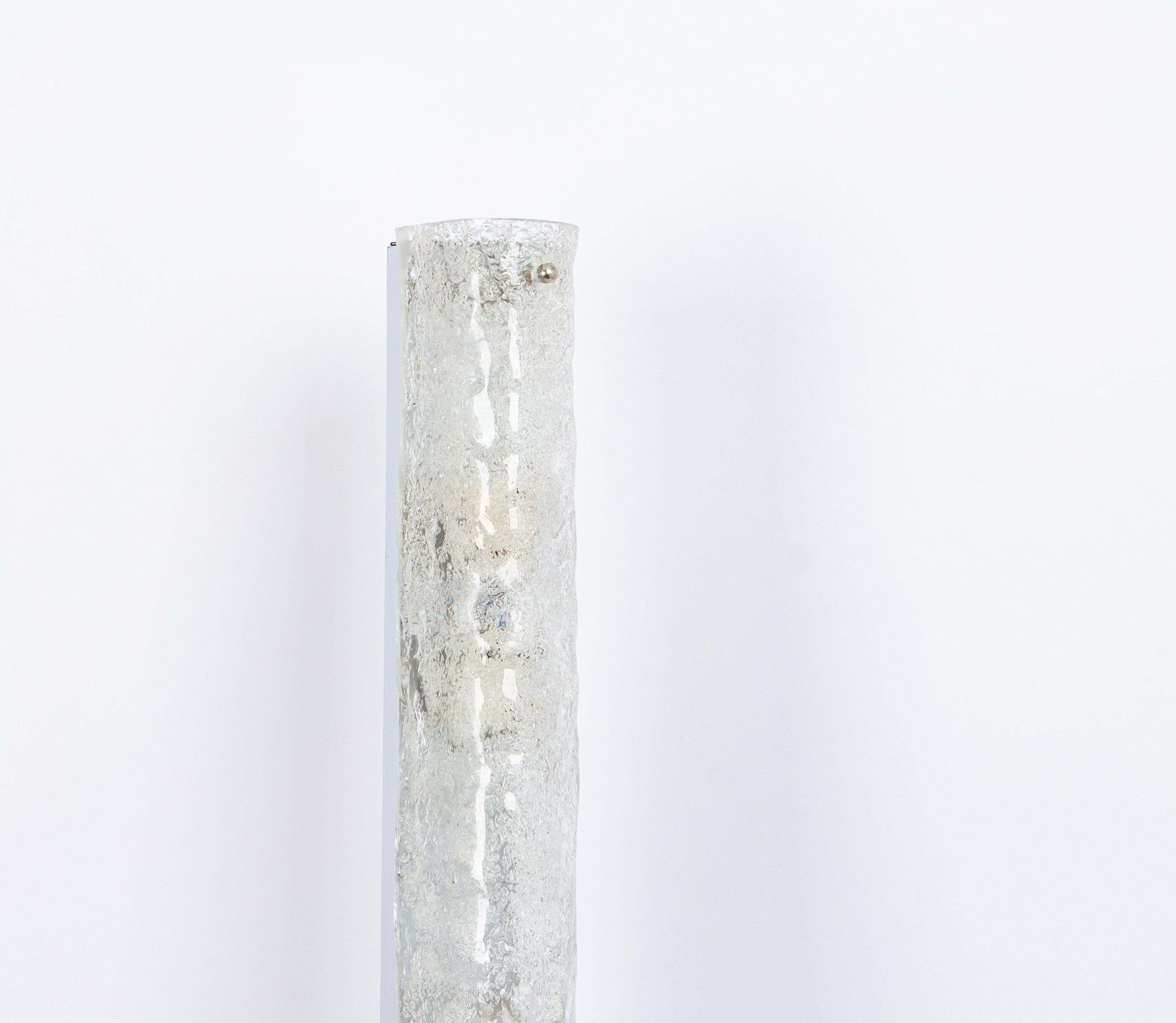 1 Of 4 Extra Large Murano Ice Glass Sconces Modernist Wall Fixtures, Germany photo buy