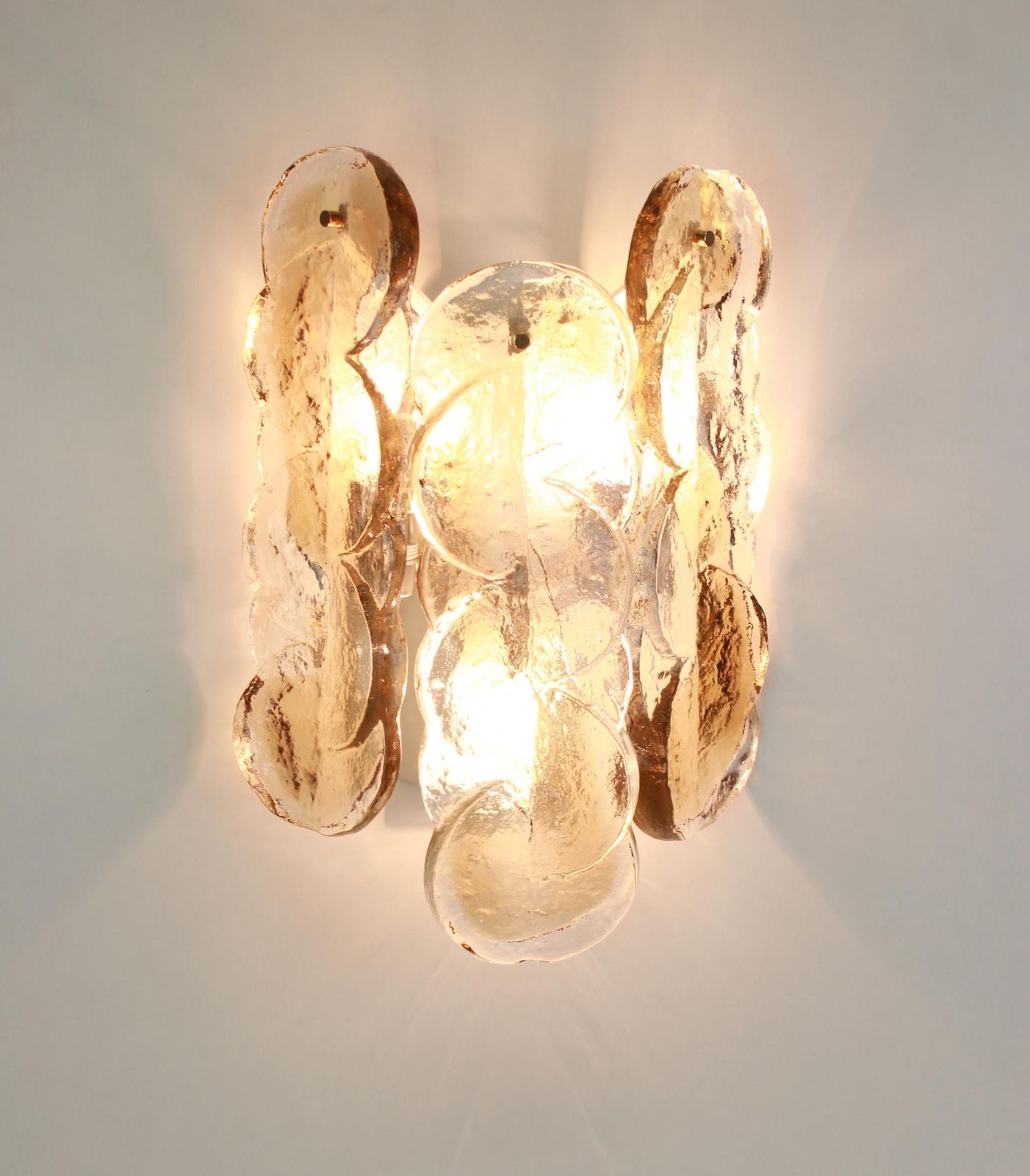 1 Of 3 Pairs Of Large Kalmar Sconces Wall Lights, Austria, 1960s photo vintage