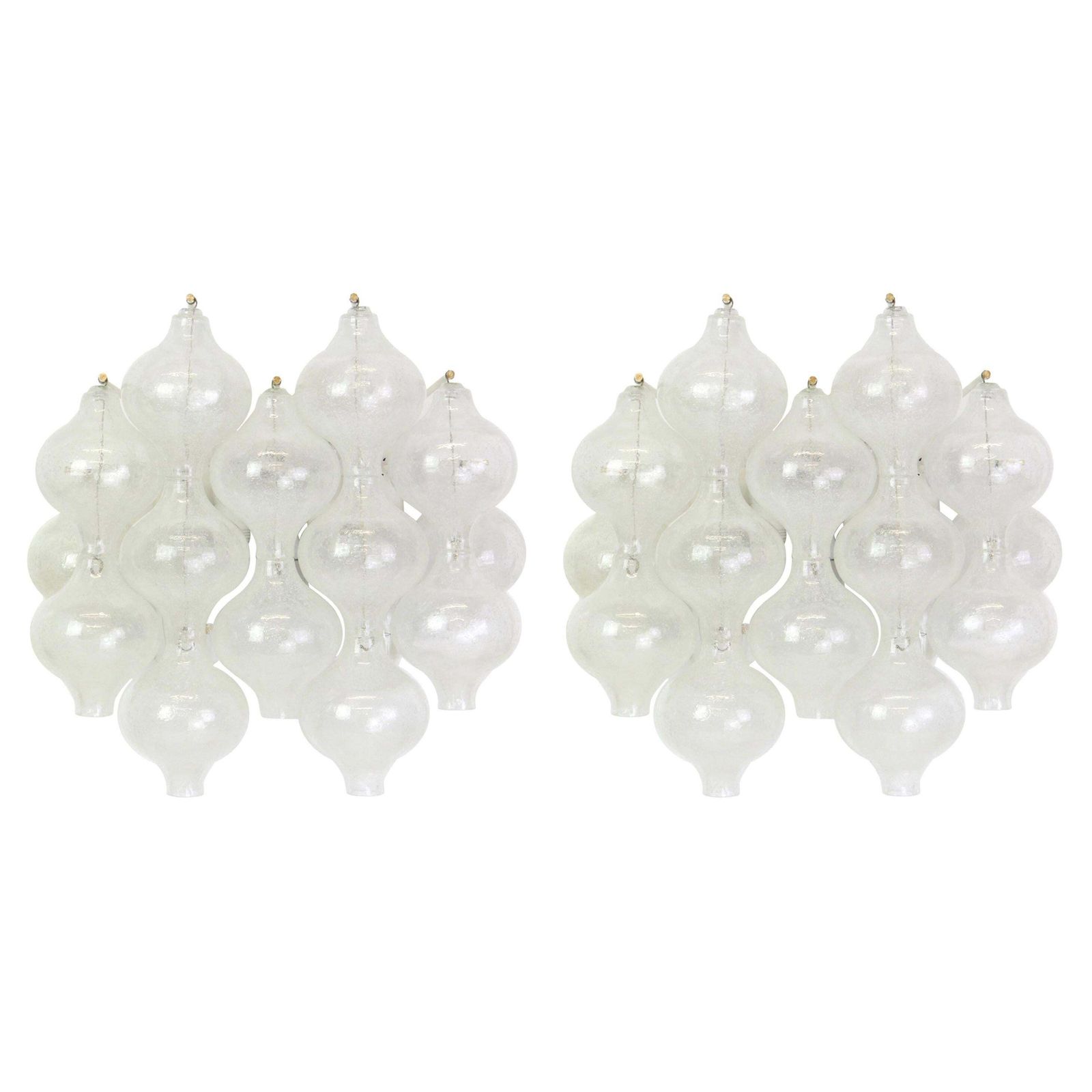 1 Of 4 Pairs Of Large Kalmar 'Tulipan' Sconces Wall Lights, Austria, 1970s