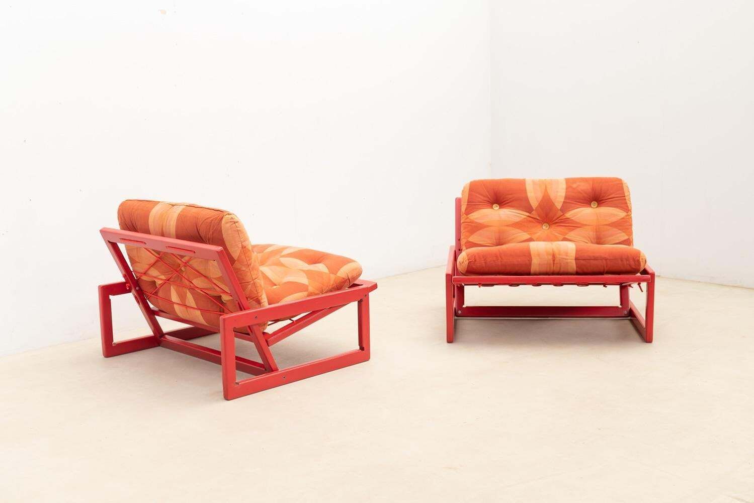Pair Of Carlotta Lounge Chair By Tobia & Afra Scarpa For Cassina, Italy photo buy