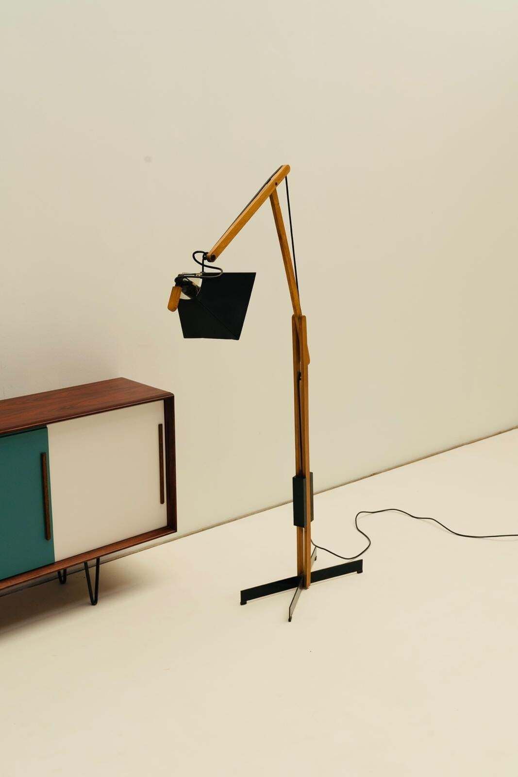 Articulated Floor Lamp  By Gemma Bernal For Tramo 1970's photo for sale