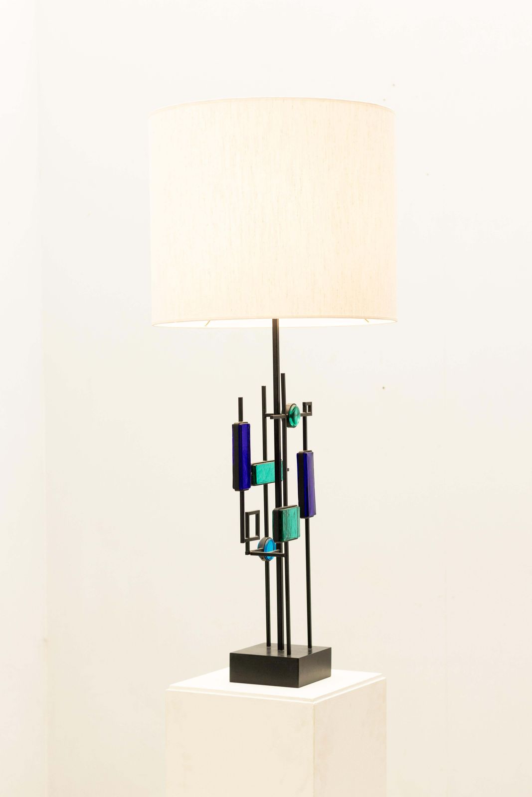 Glass Table Lamp By Svend Aage Holm Sørensen For Holm Sørensen & Co, 1960s photo vintage