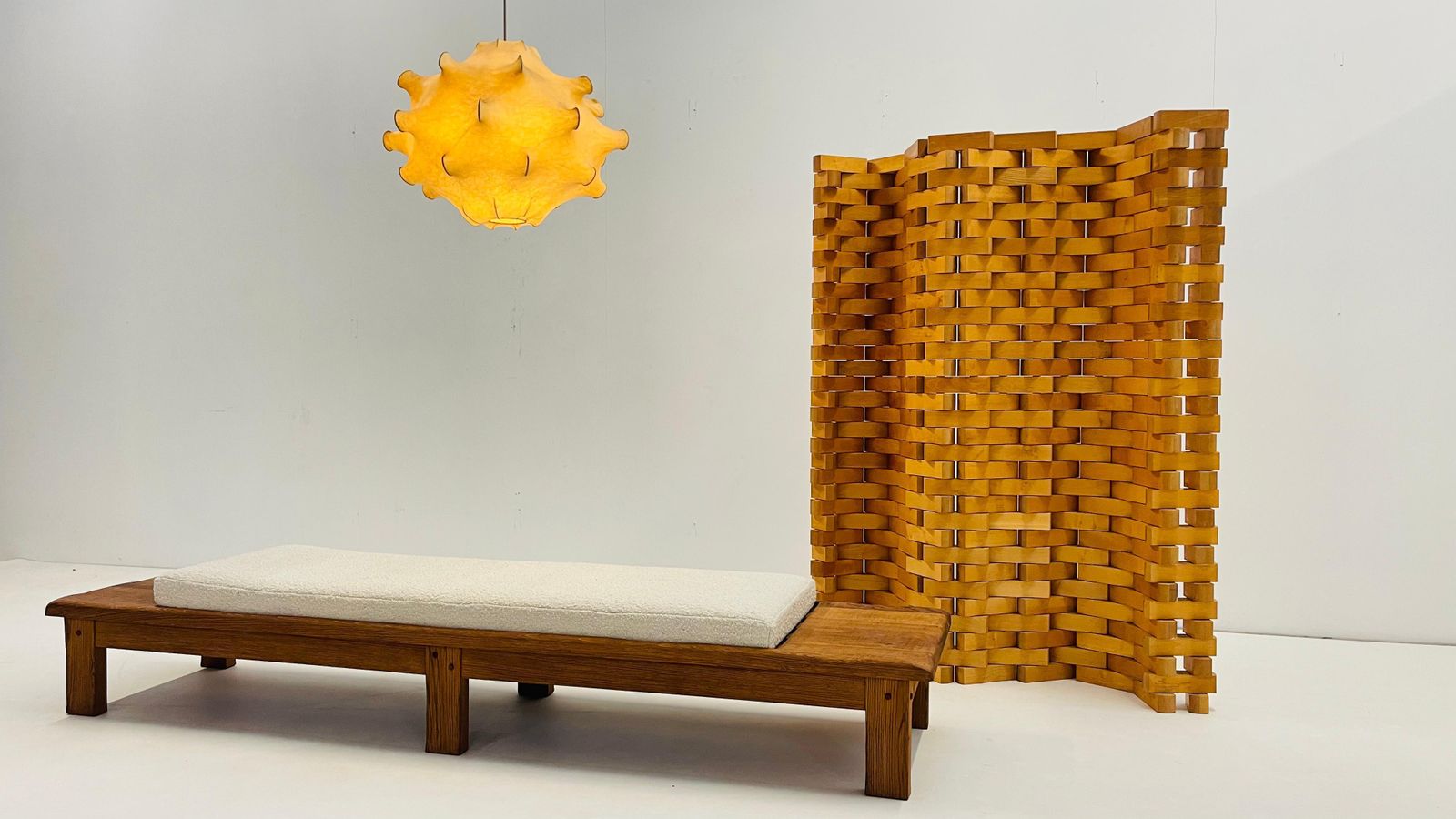 Handcrafted Poplar Wood Screen/Room Divider photo furniture