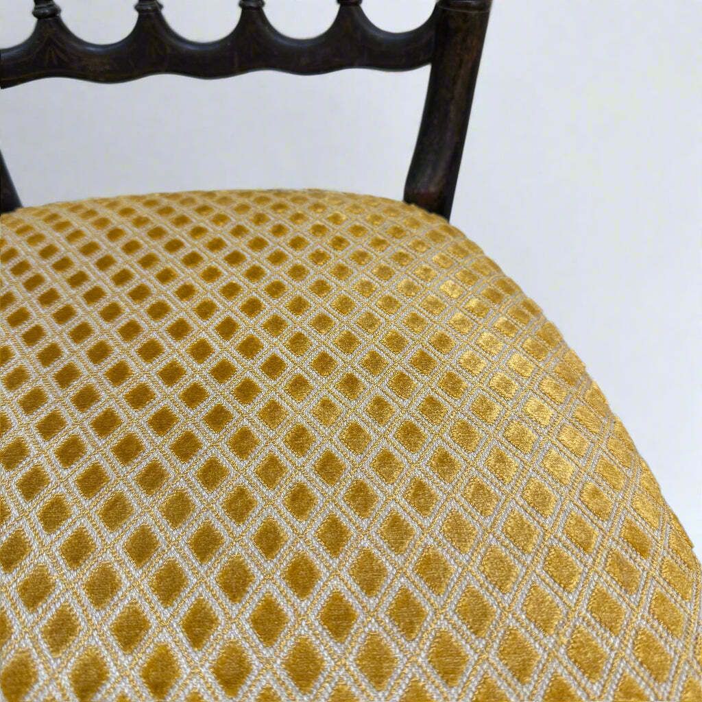 Napoleon III Ebonised And Handpainted Occasional Chair photo for sale