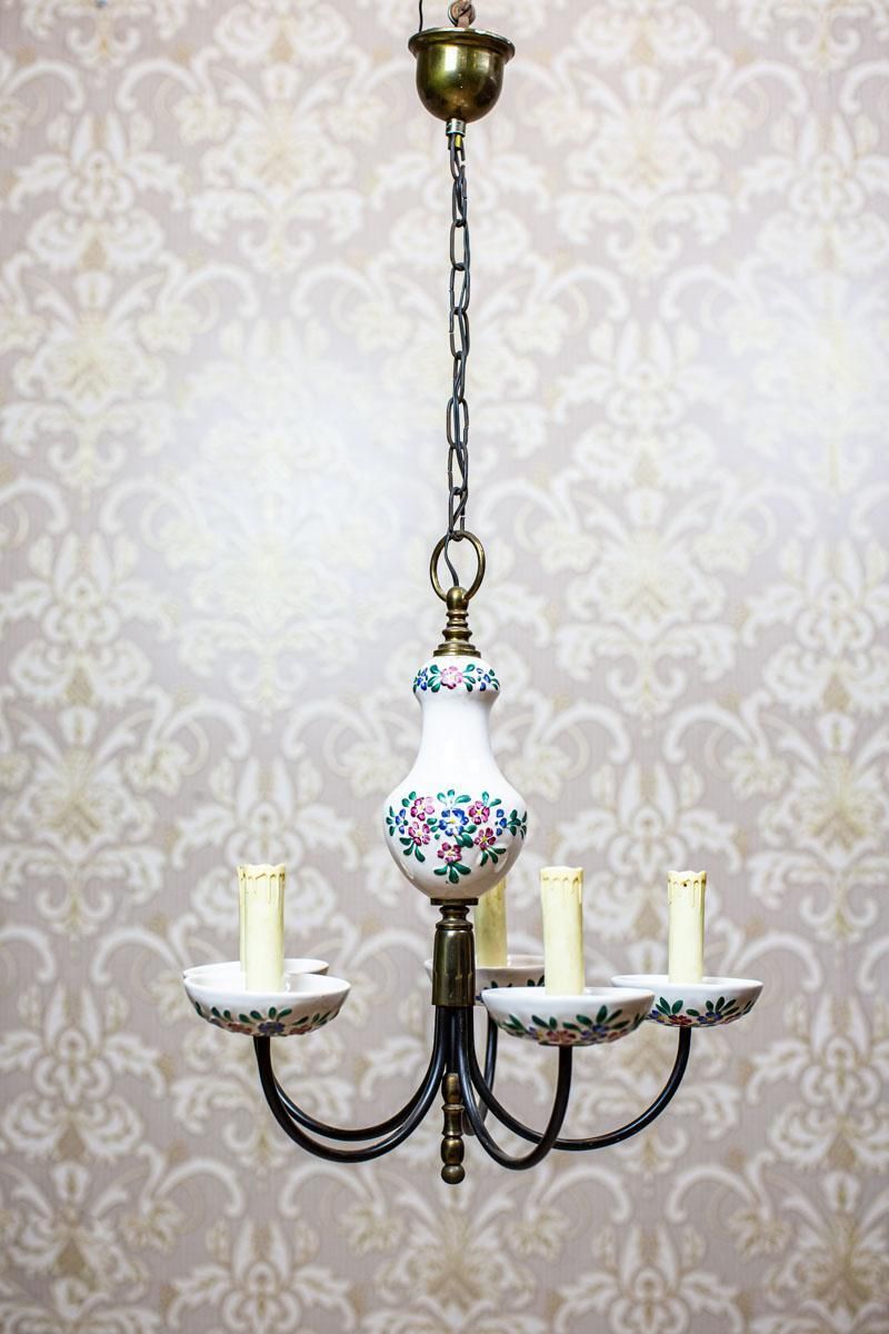 Faience Pendant Lamp From The 1960s In Colorful Patterns photo furniture