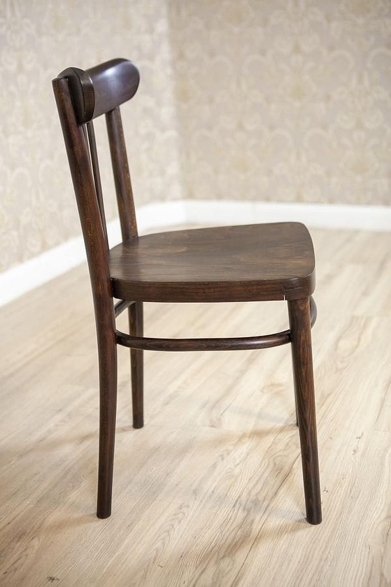 Two 20th Century Brown Beech Chairs In The Thonet Style photo Furniture