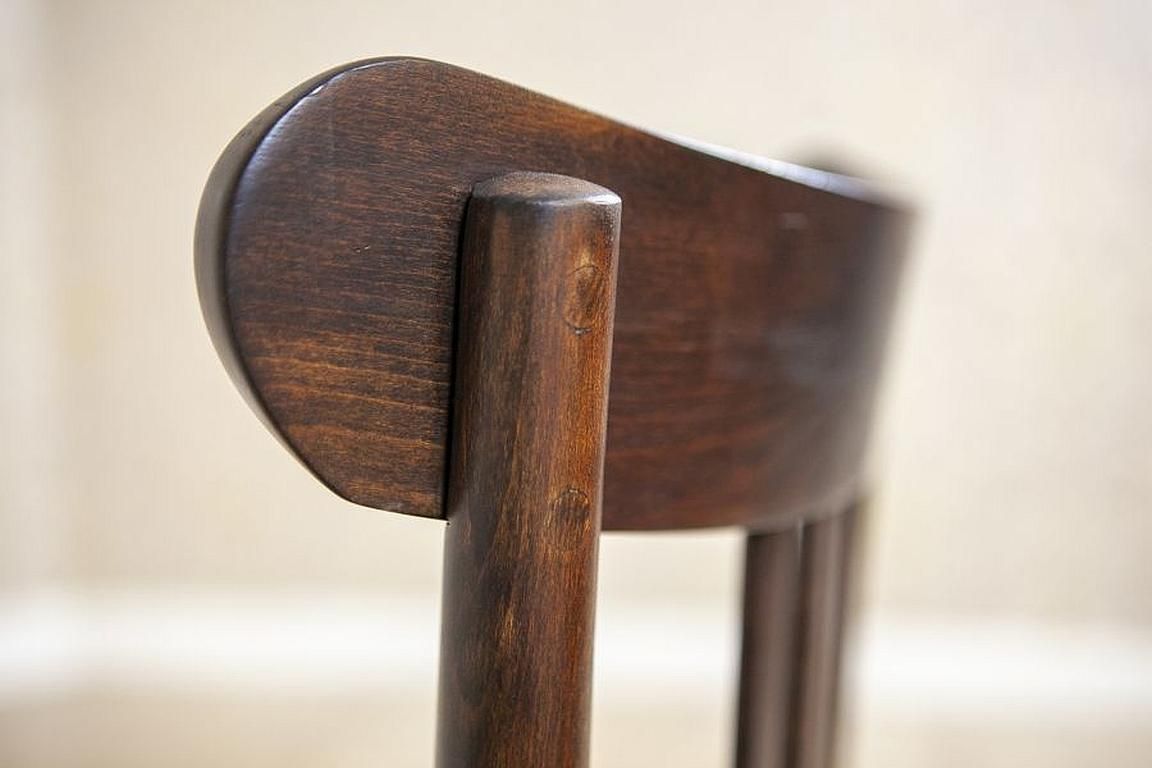 photo buy Two 20th Century Brown Beech Chairs In The Thonet Style