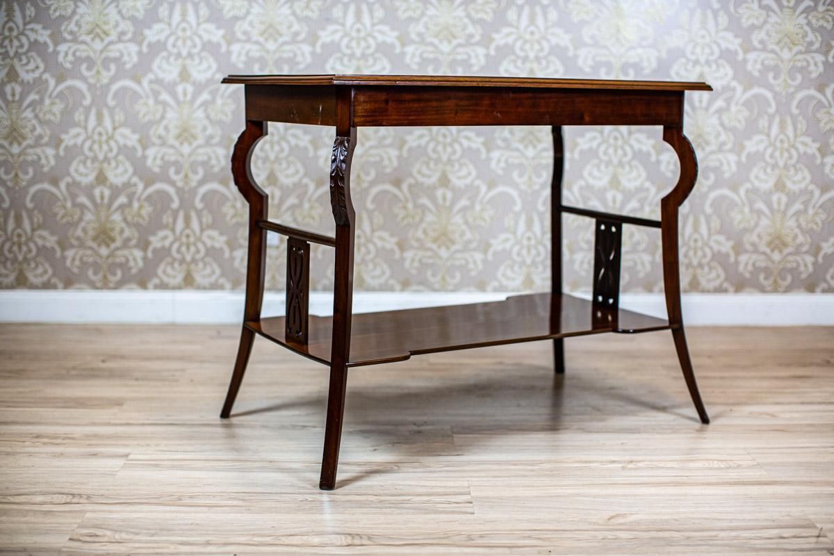 Early 20th Century Art Nouveau Mahogany Brown Living Room Coffee Table photo buy