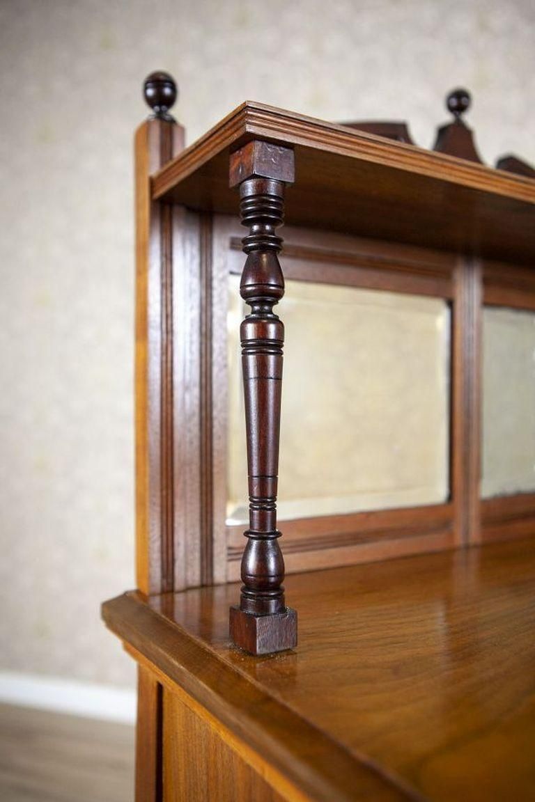 19th Century Small Walnut Cabinet With The Motif Of Sunflowers By George Davis photo buy