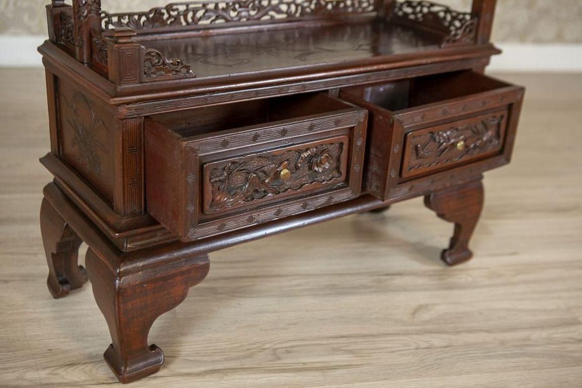 photo for sale 19th Century Japanese Cabinet Made Of Exotic Wood In Brown