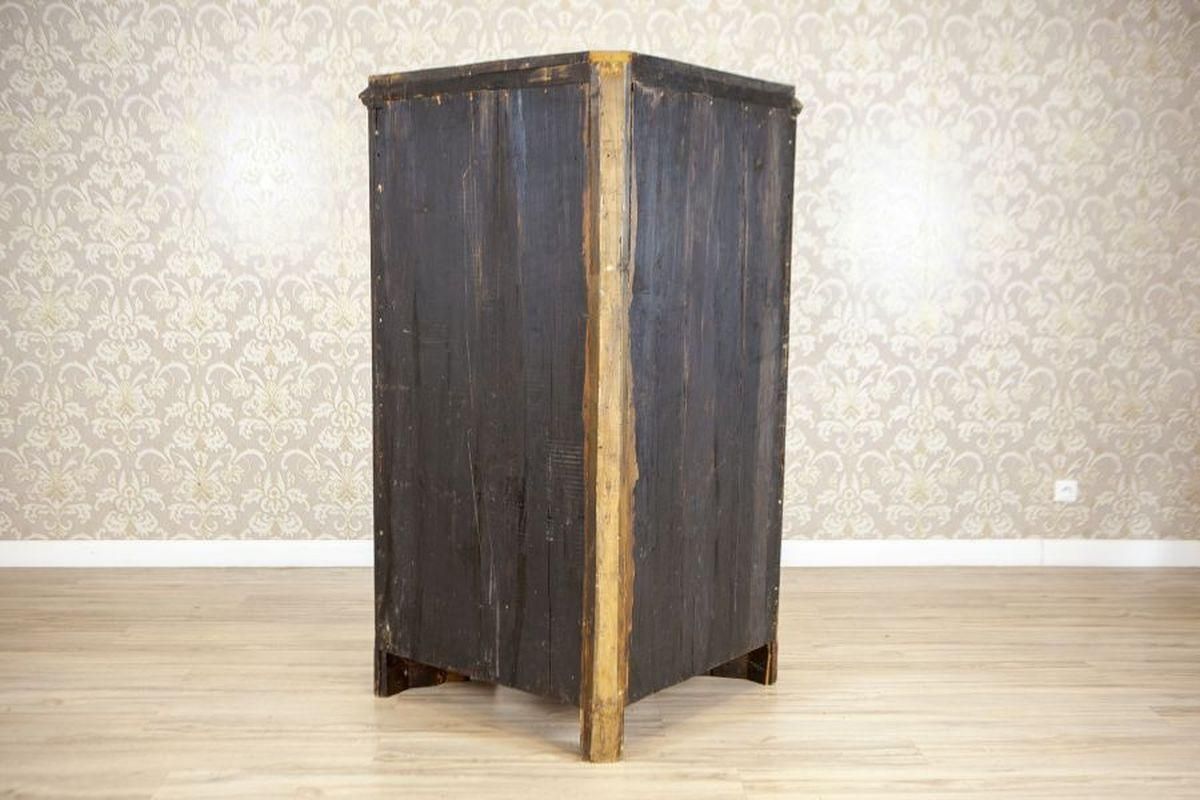 2141.0 Biedermeier Mahogany Veneer Corner Cabinet, Circa 1870 photo