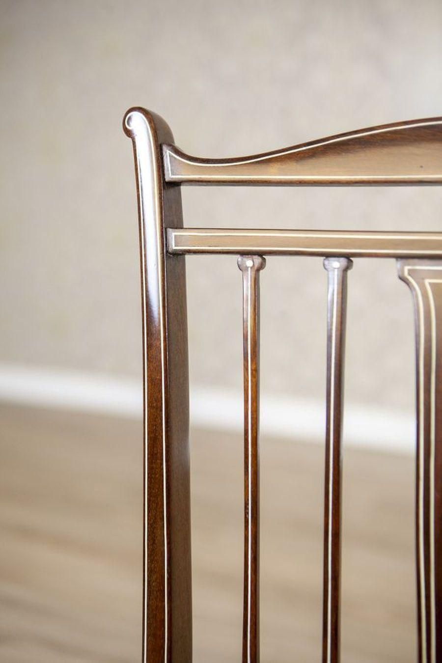 2106.0 Set Of 4 English Armchairs And Chairs In The Sheraton Style, Late 19th Century photo