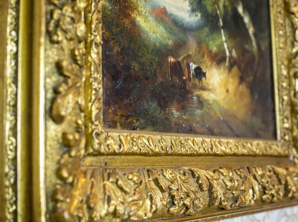 Oil On Canvas From The Turn Of The 19th And 20th Centuries photo buy