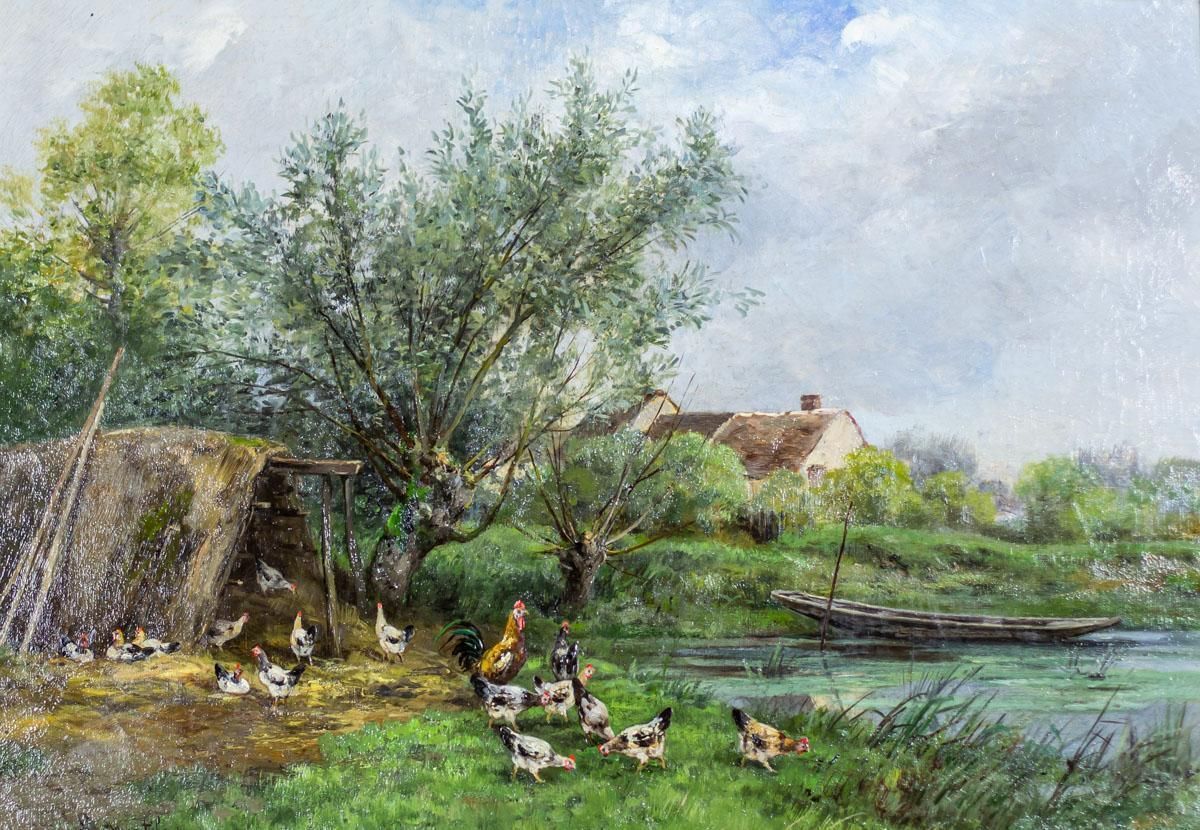 Landscape By Luis Remy Matifas, Fourth Quarter Of The 19th Century photo for sale