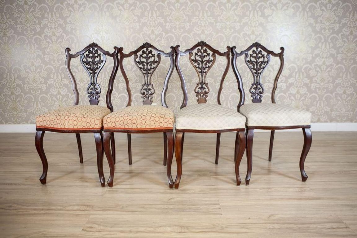 Set Of 19th Century Louis XV Ash Chairs With Openwork Backrests photo furniture