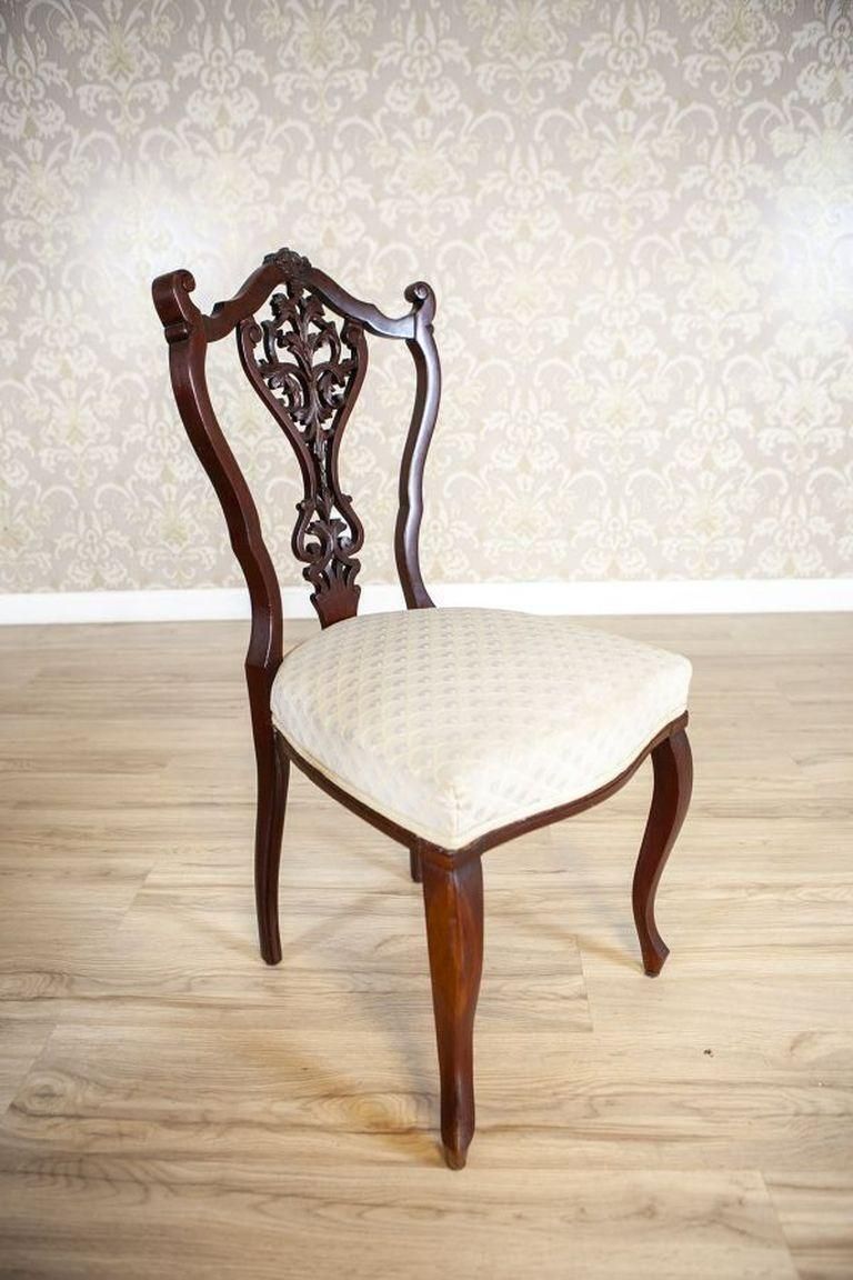 Set Of 19th Century Louis XV Ash Chairs With Openwork Backrests photo 1247.0