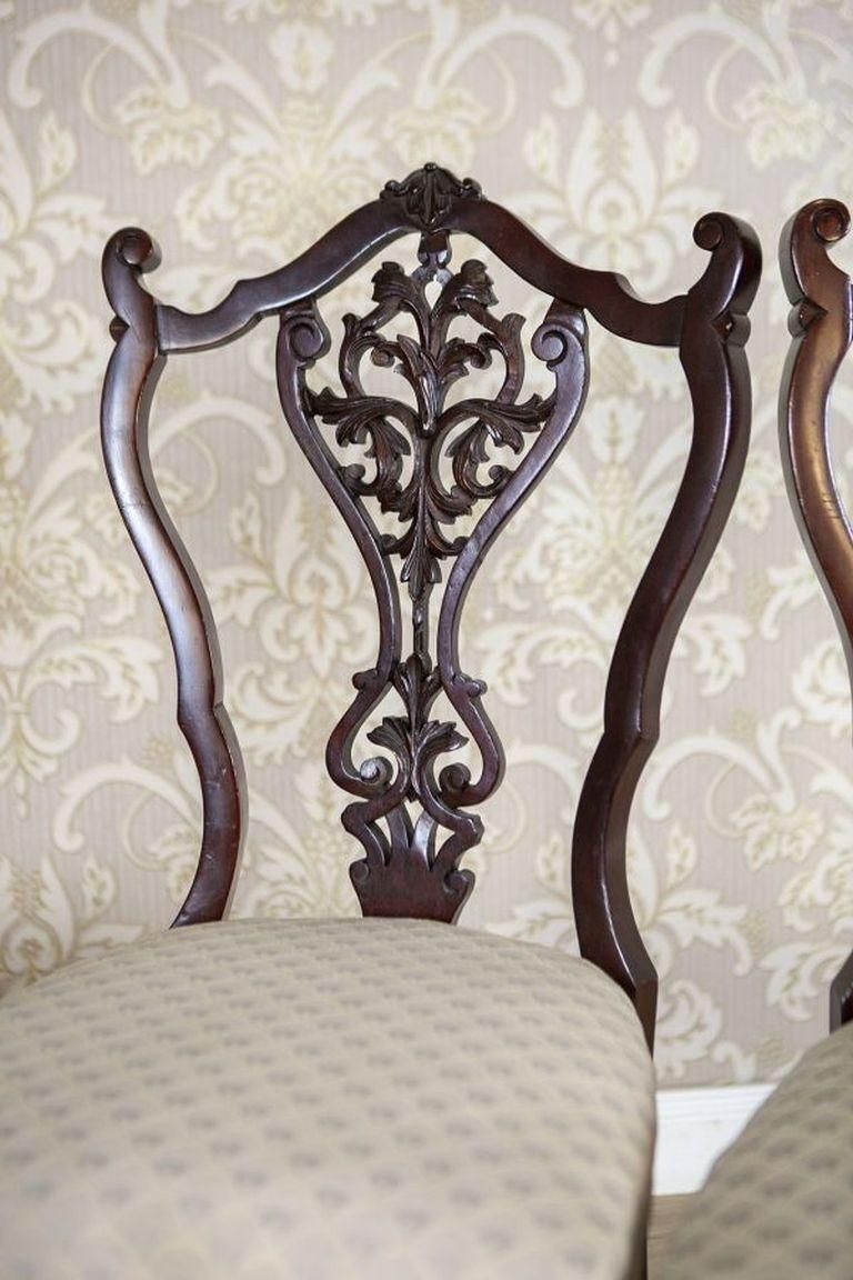 photo for sale Set Of 19th Century Louis XV Ash Chairs With Openwork Backrests