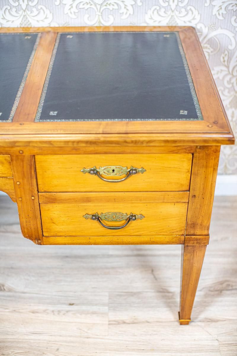 photo buy 20th Century Grand Ash Prewar Desk With Brass Fillings