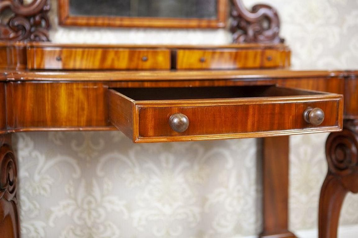 Elegant Mahogany Vanity Table In Light Brown From The Late 19th Century photo buy