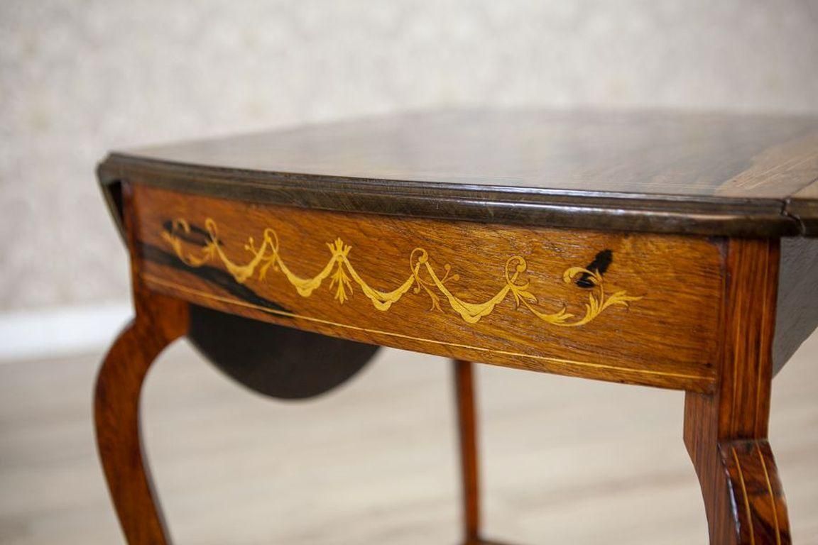 photo for sale 19th Century Inlaid Rosewood Tea Table