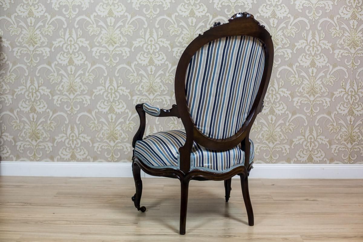 19th Century Louis Philippe Style Mahogany Armchair photo for sale
