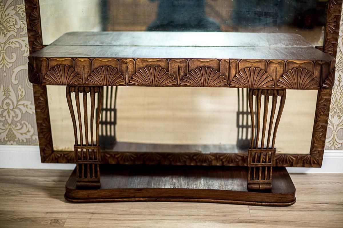 Art Nouveau Pearwood Vanity Table With Mirror Circa 1910 photo Furniture