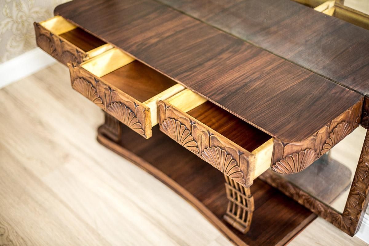 photo for sale Art Nouveau Pearwood Vanity Table With Mirror Circa 1910