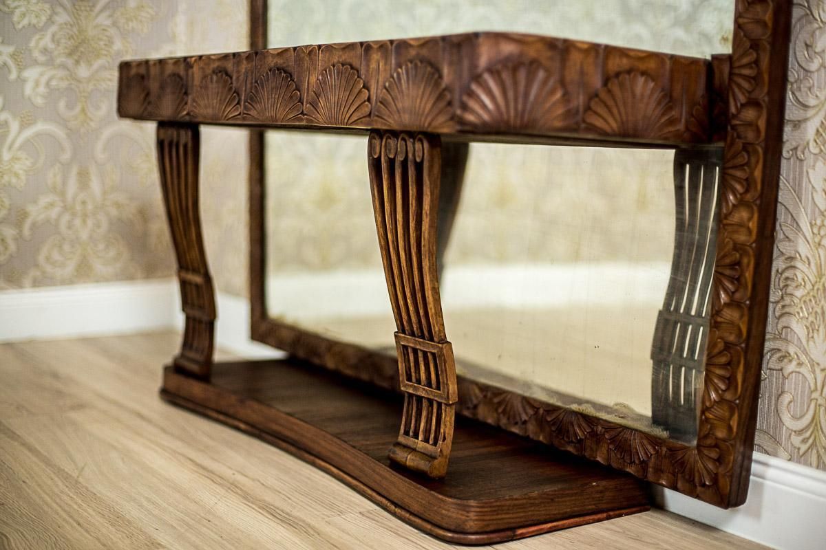 Furniture Art Nouveau Pearwood Vanity Table With Mirror Circa 1910 photo