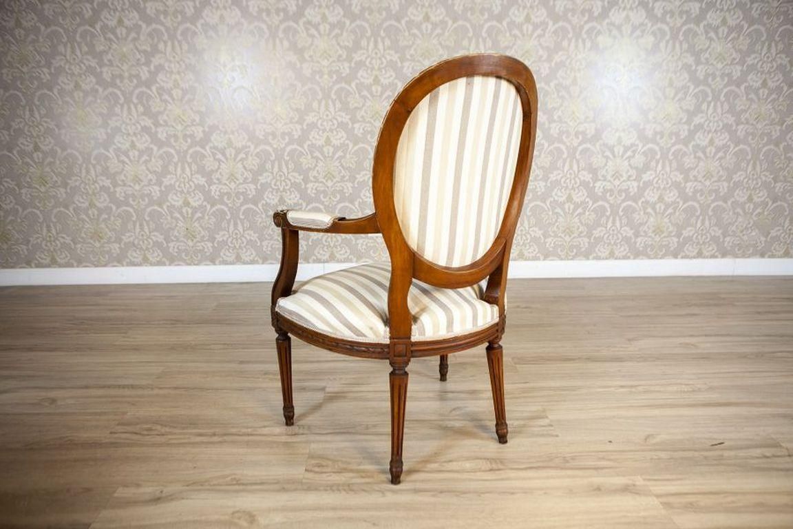 French Louis XVI Walnut Armchair From The Early 19th Century photo furniture