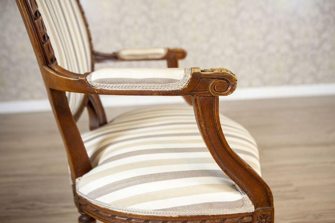 French Louis XVI Walnut Armchair From The Early 19th Century photo buy
