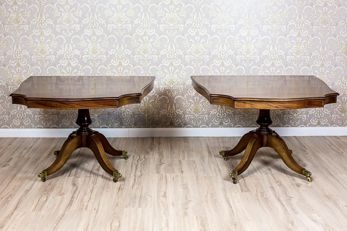 English, Extendable Dining Table Veneered With Mahogany, Circa 1920 photo vinterior