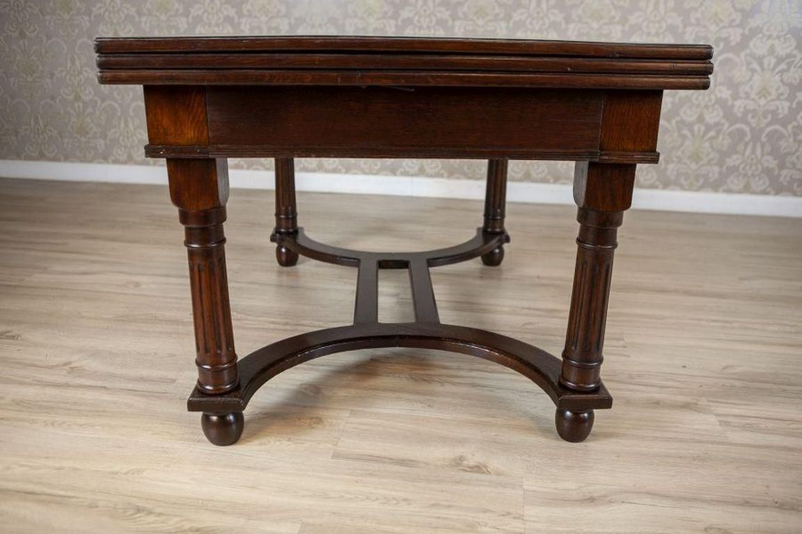 Extendable Oak Dining Table From The Early 20th Century photo Furniture