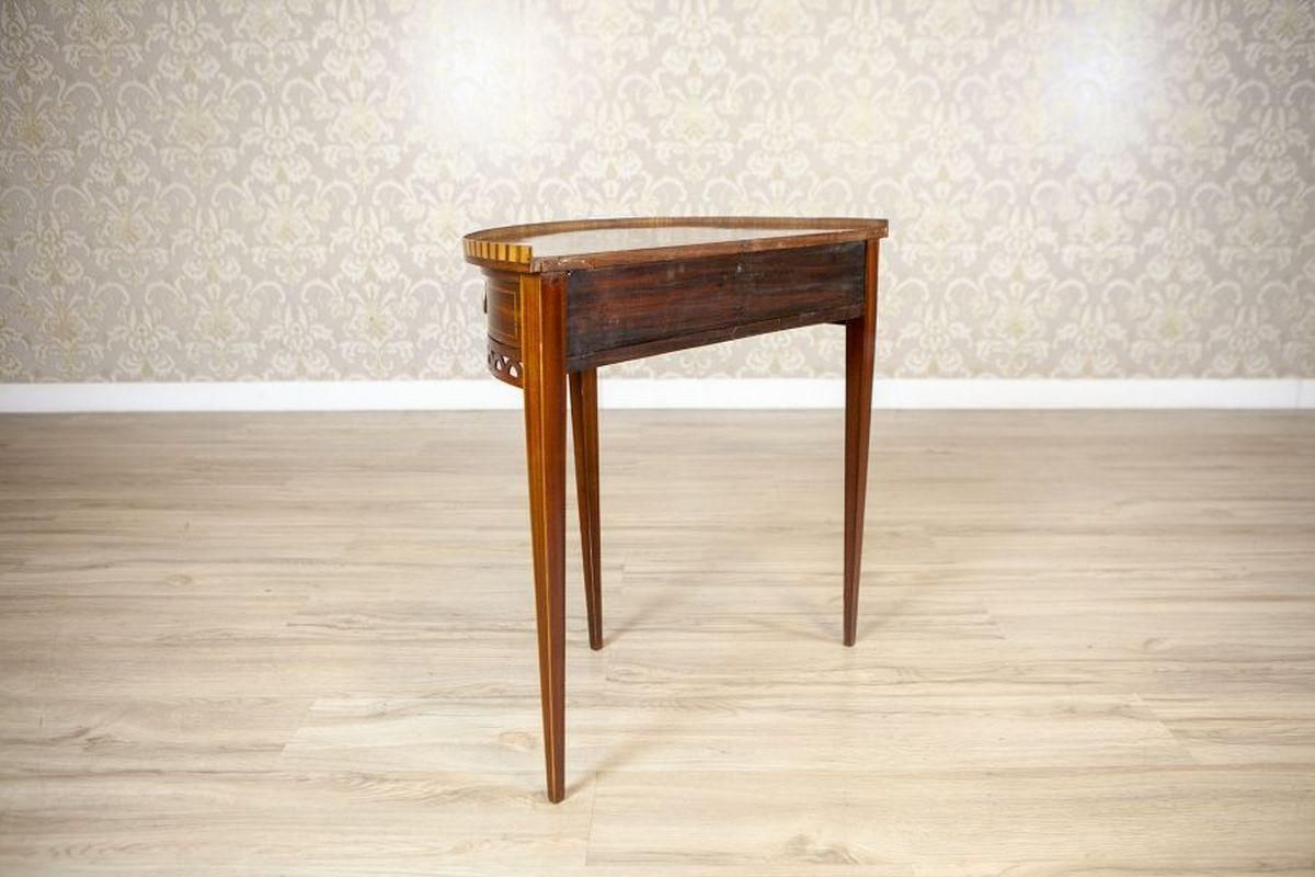 Semi Circular Mahogany Wall Table From The Early 20th Century photo Furniture