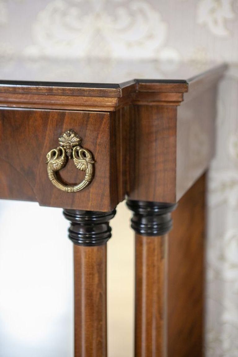 20th Century Biedermeier Set Of Console Table And Mirror photo vintage