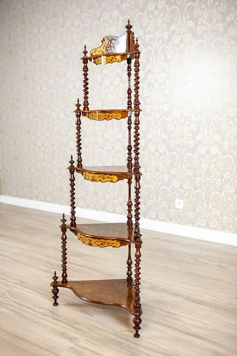 Inlaid Corner étagère From The Late 19th Century photo furniture