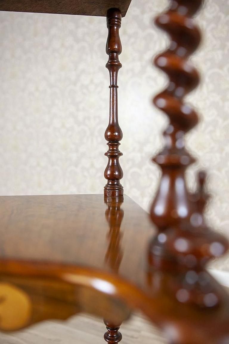 Furniture Inlaid Corner étagère From The Late 19th Century photo