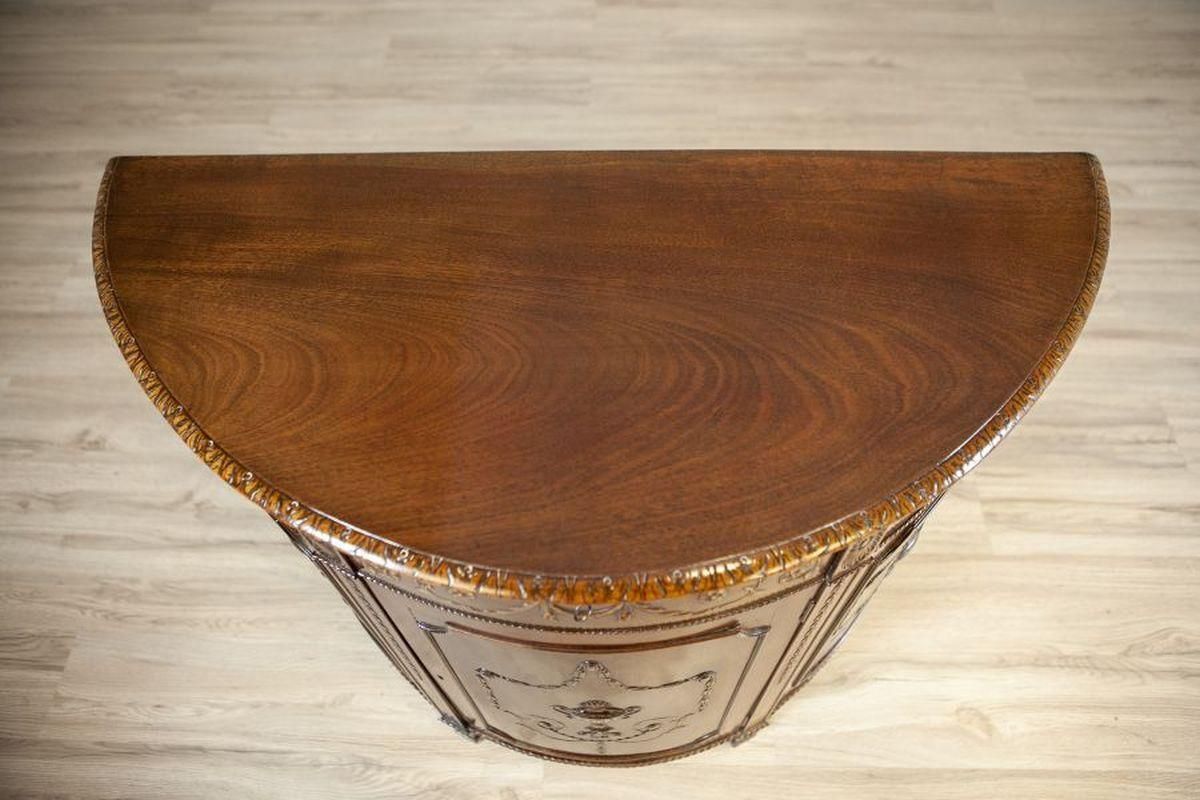 English Empire Style Oak Cabinet From The Late 19th Century photo buy