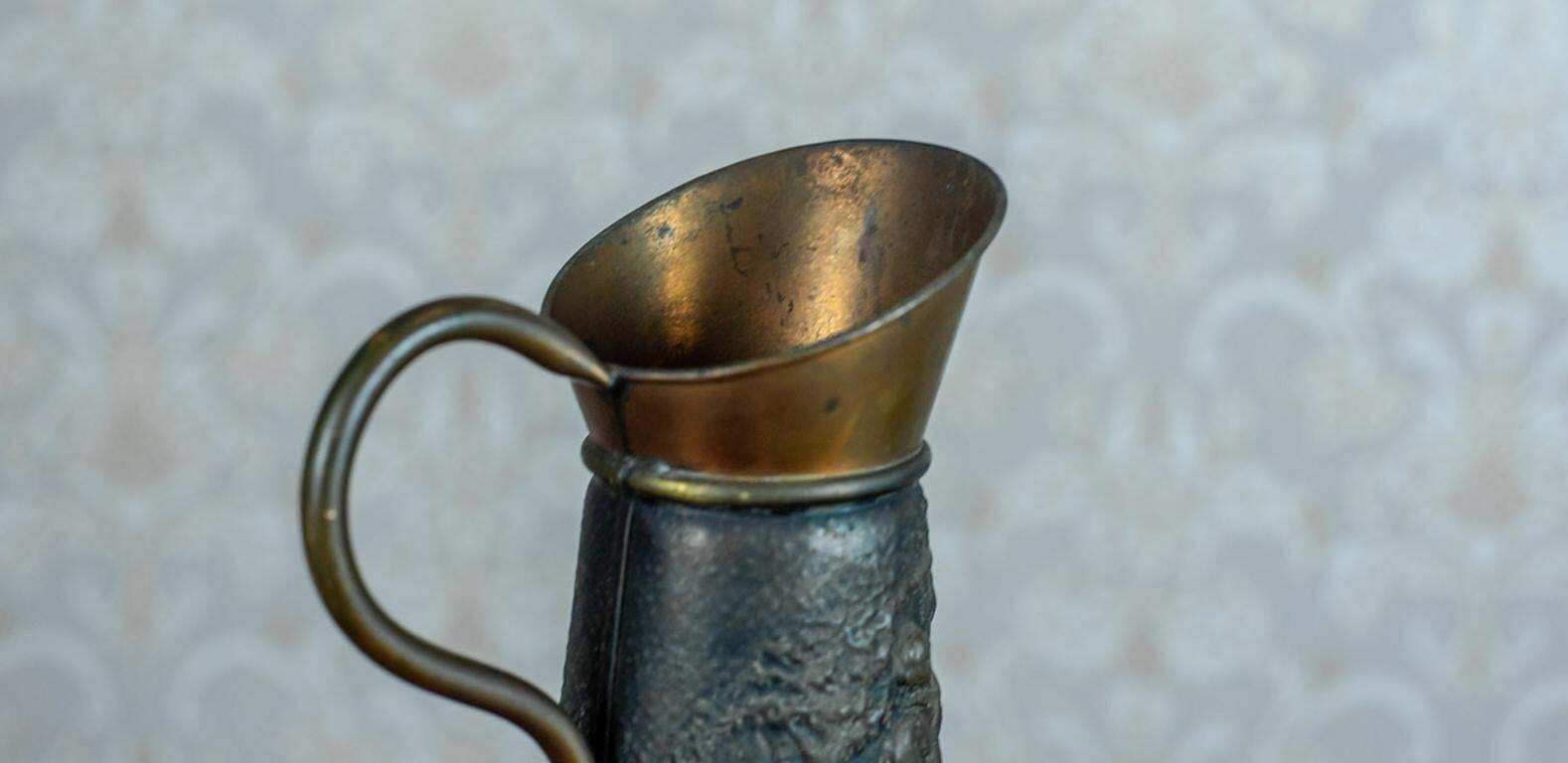 20th Century Copper Watering Can Pitcher photo vintage