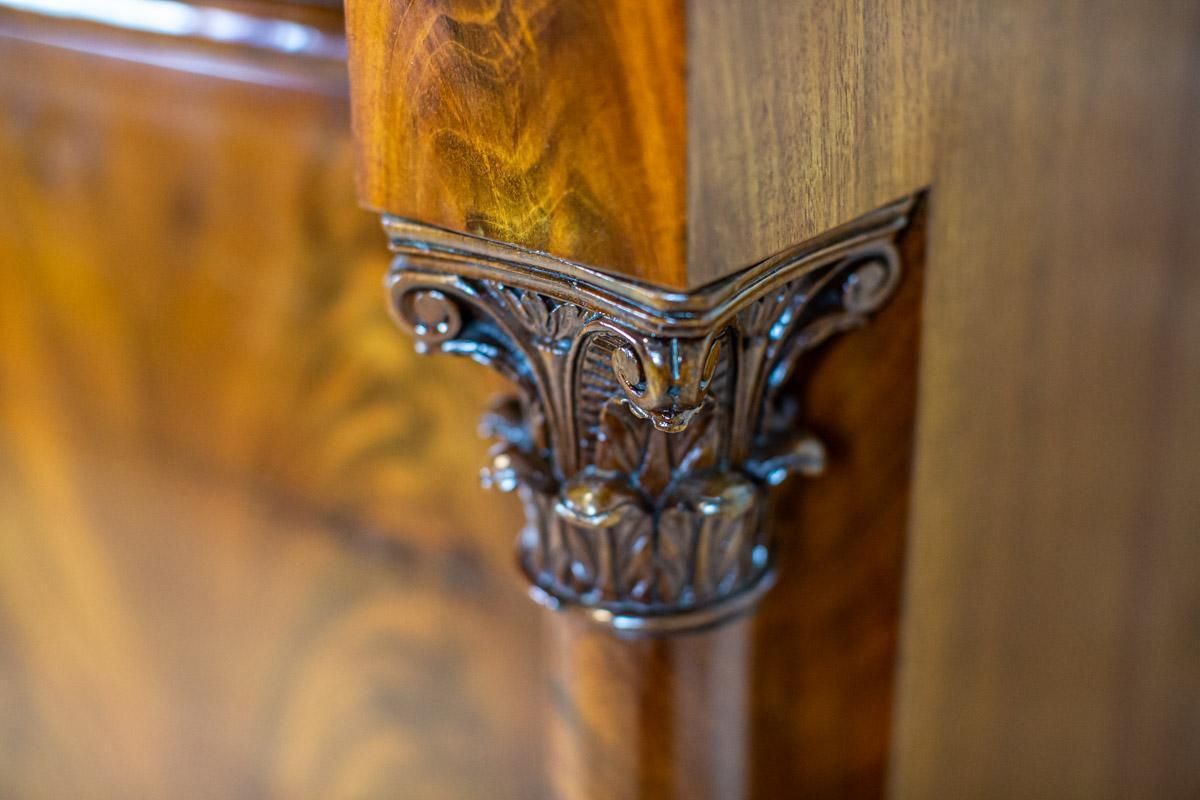 photo buy 19th Century Biedermeier Mahogany Secretary Desk In Beautiful Graining