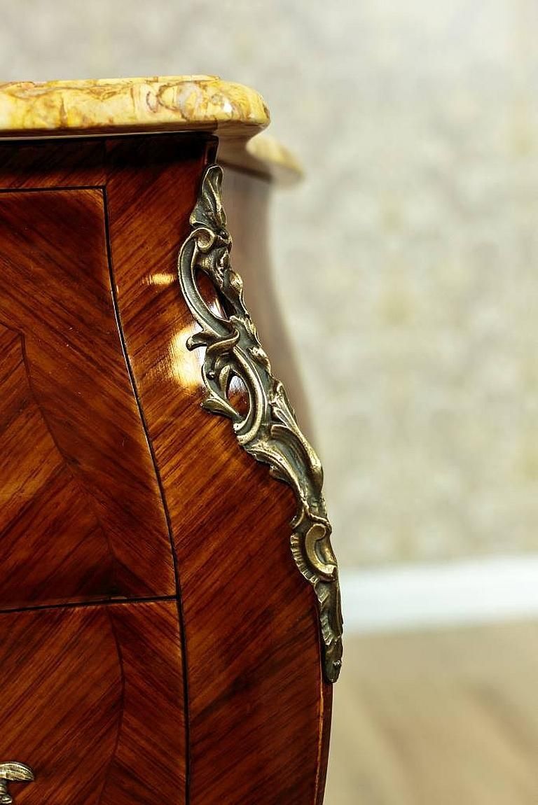Neo Rococo Inlaid Dresser Veneered With Mahogany, Circa 1930 photo for sale