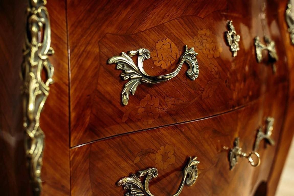 Neo Rococo Inlaid Dresser Veneered With Mahogany, Circa 1930 photo Furniture