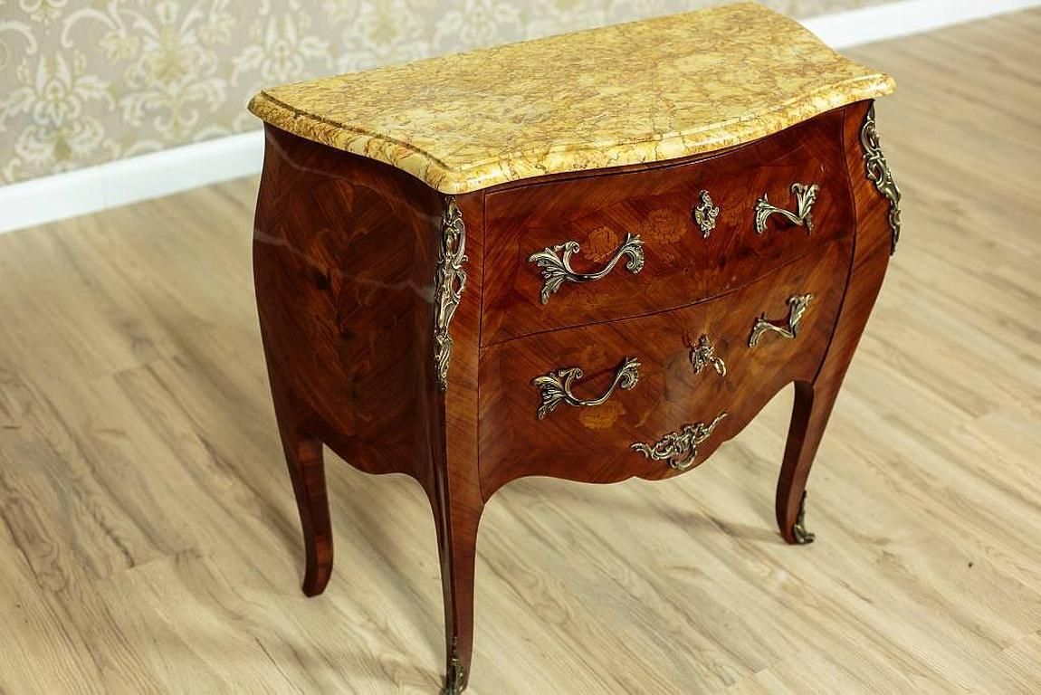 Neo Rococo Inlaid Dresser Veneered With Mahogany, Circa 1930 photo buy