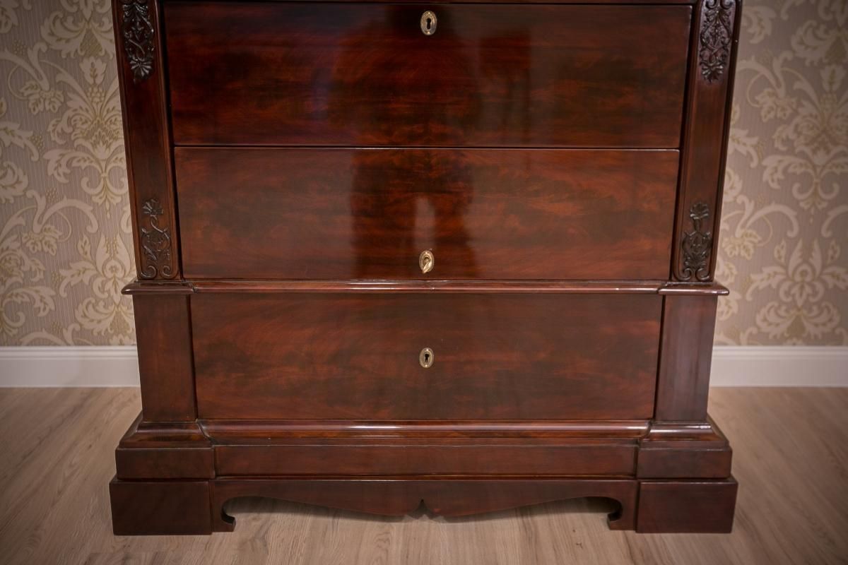 Biedermeier Mahogany Secretary Desk, Circa 1860, After Renovation photo furniture