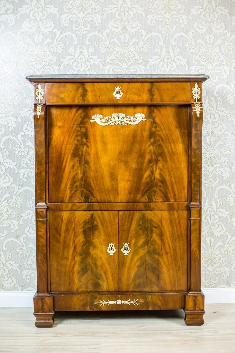 18th Century Empire Secretary Veneered With Mahogany photo furniture