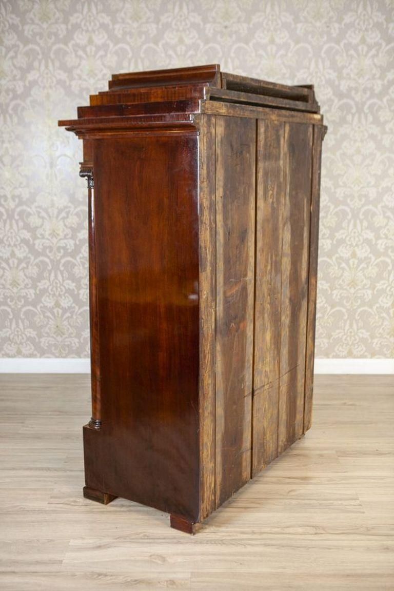 Biedermeier Antique Secretary Circa 1840 Veneered With Mahogany photo vinterior