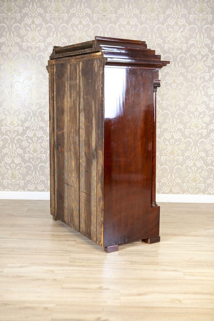 Biedermeier Antique Secretary Circa 1840 Veneered With Mahogany photo buy