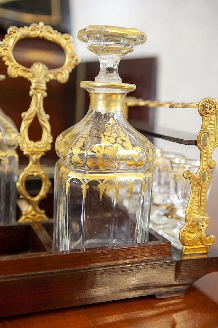 photo furniture 19th Century Black Rosewood Liquor Case In The Style Of Napoleon III