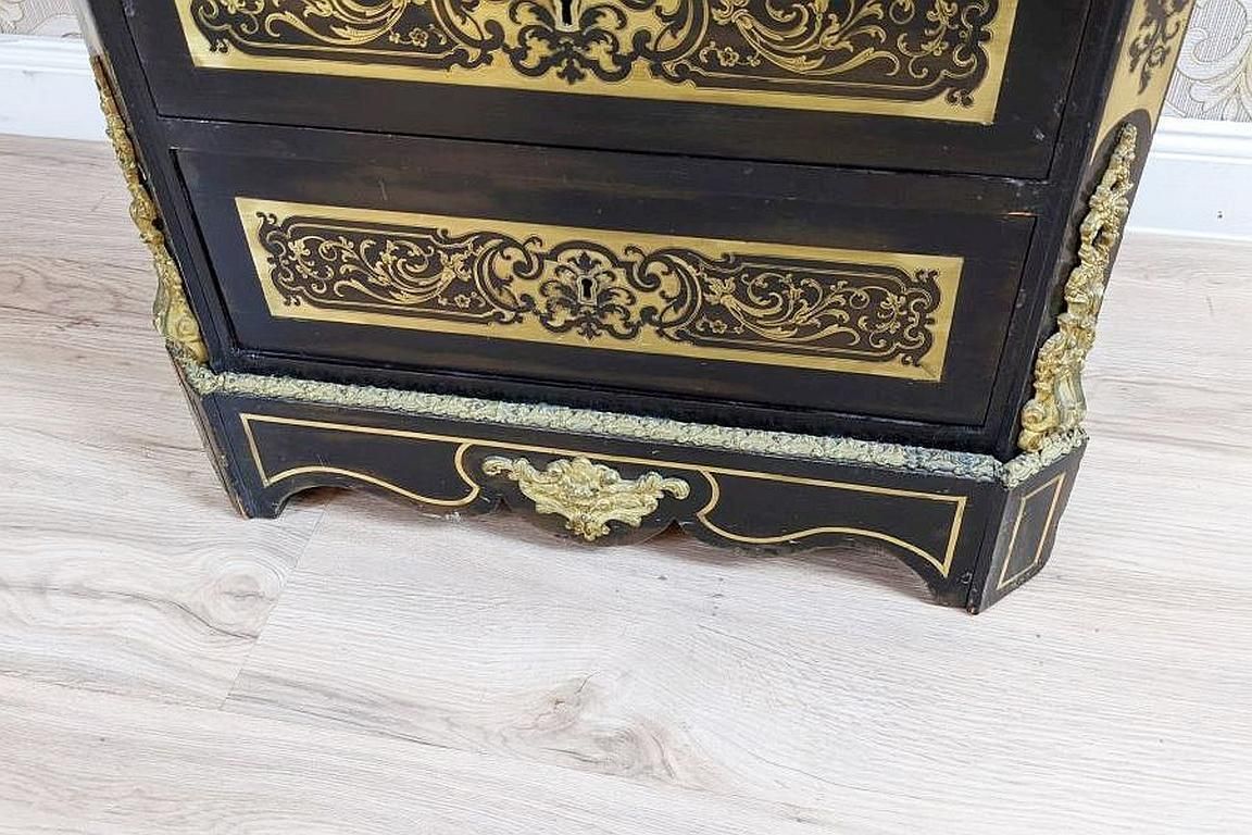 19th Century Baroque Revival Inlaid Dresser In The Boulle Type photo 2960.0