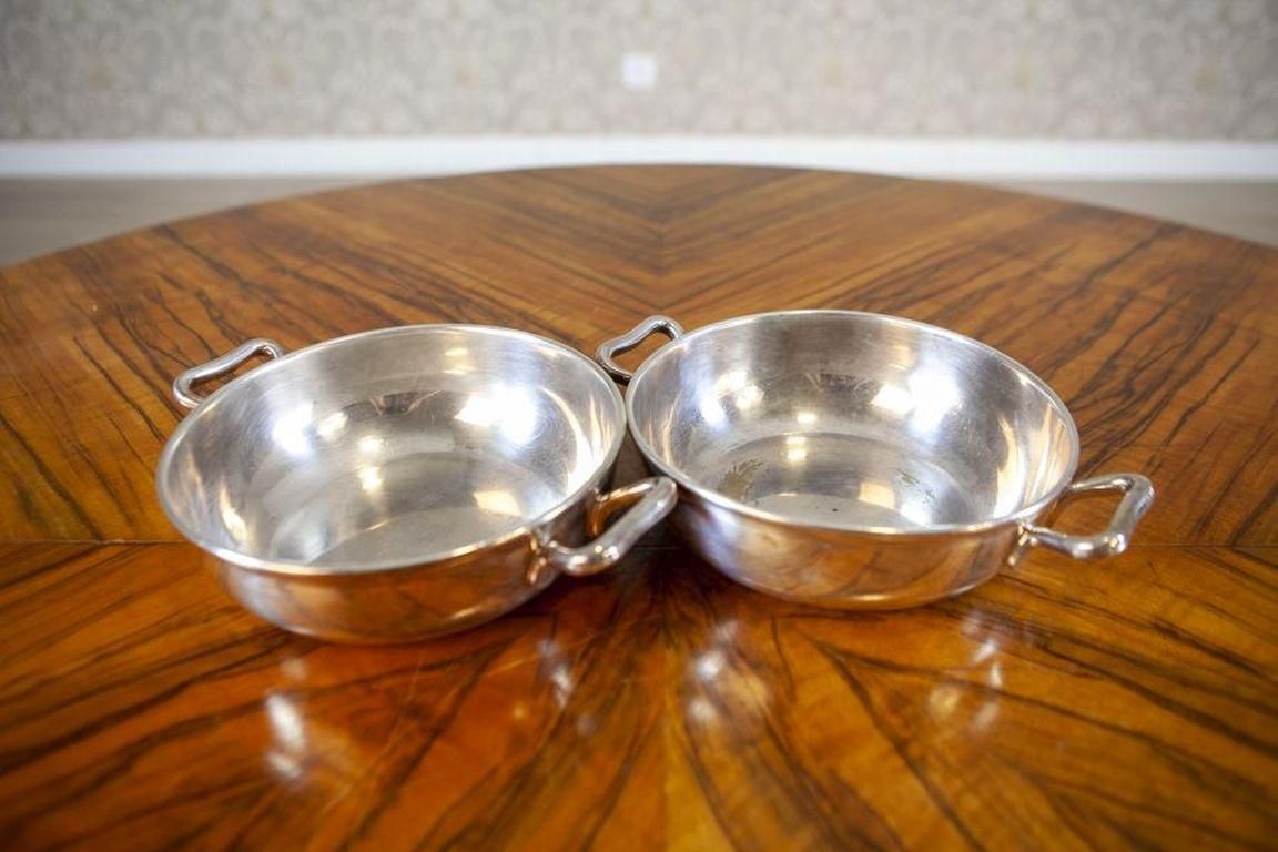 Pair Of Metal Kitchen Vessels From The Mid. 20th Century photo for sale